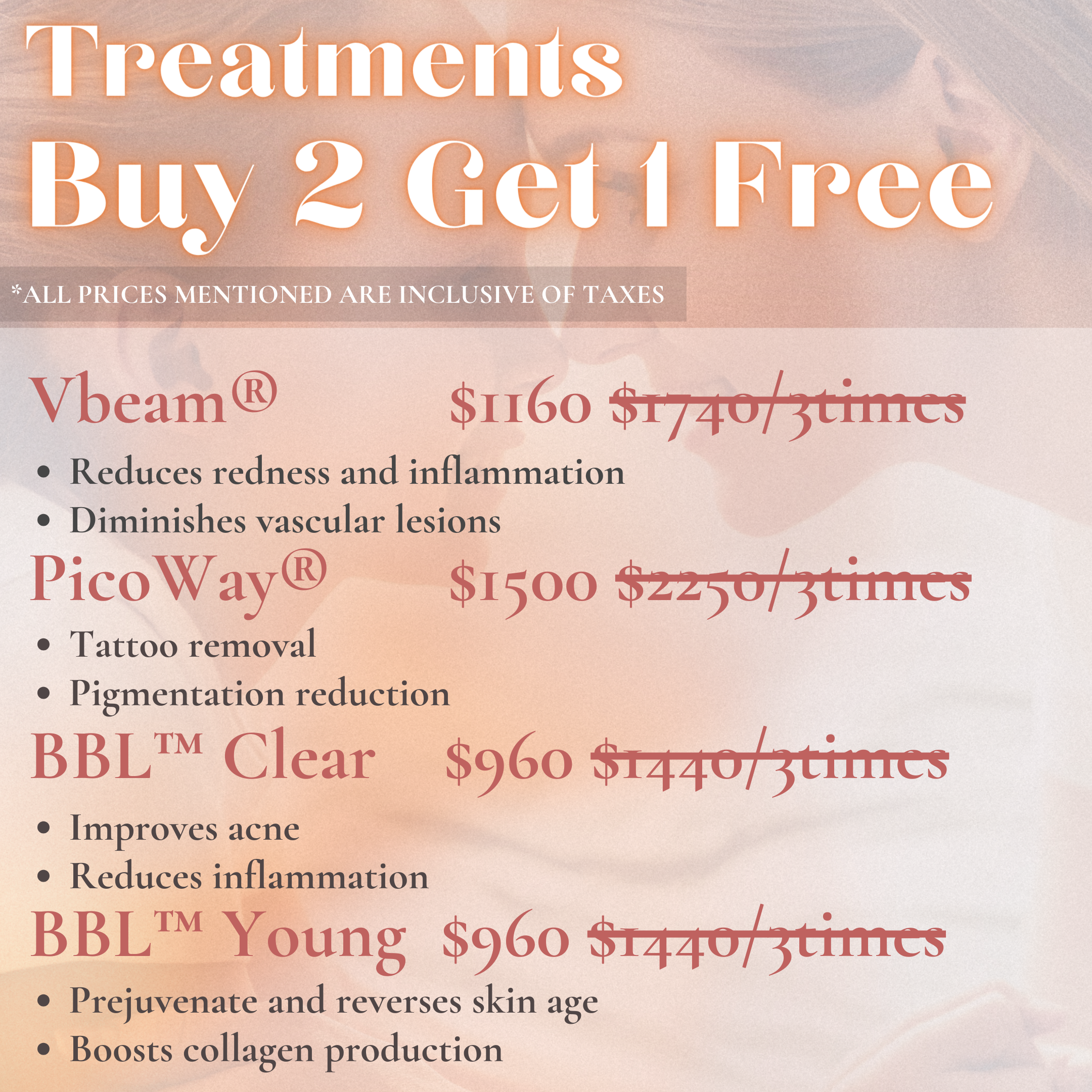 Buy 2 Get 1 Free Laser Treatment