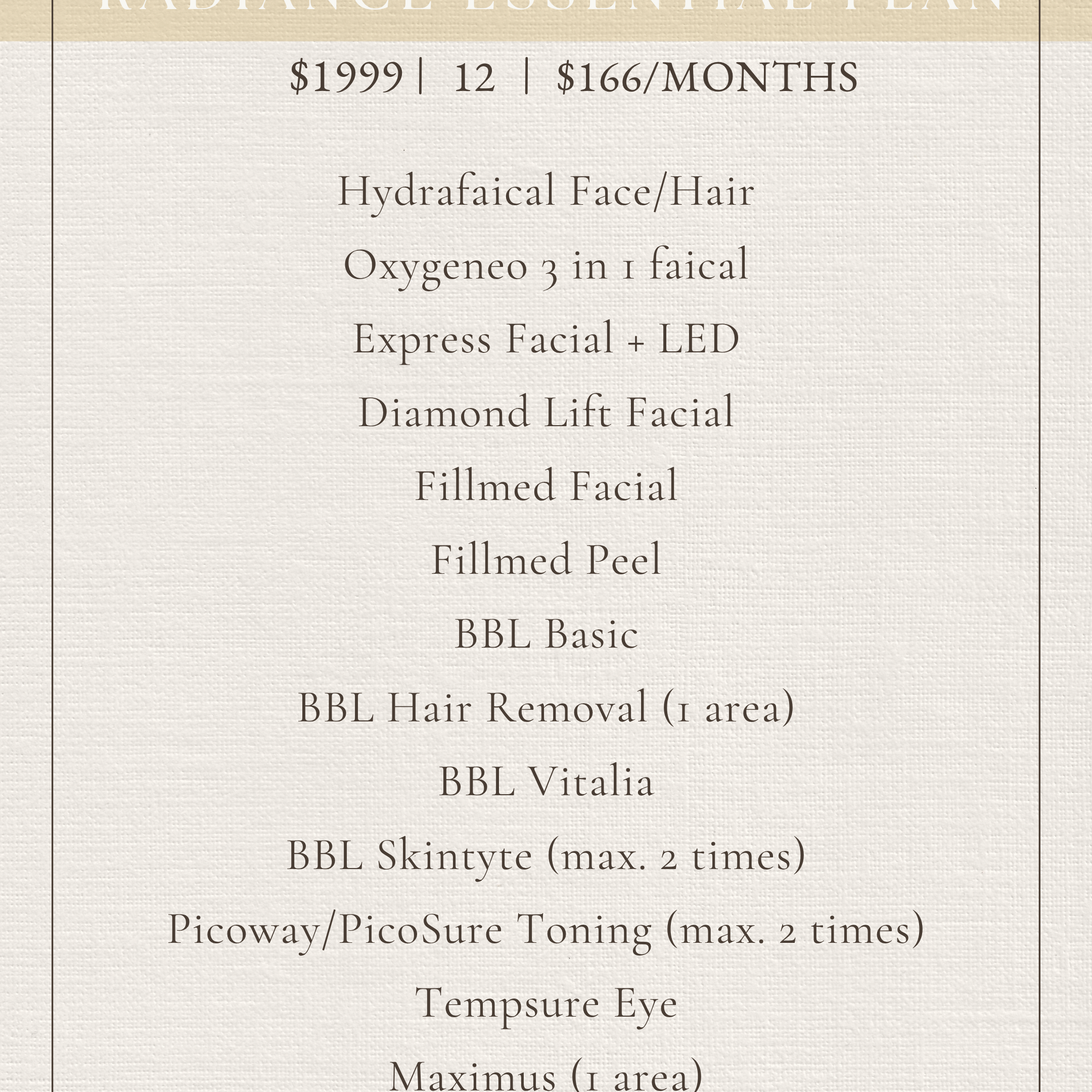 ONE YEAR As low as $166/month