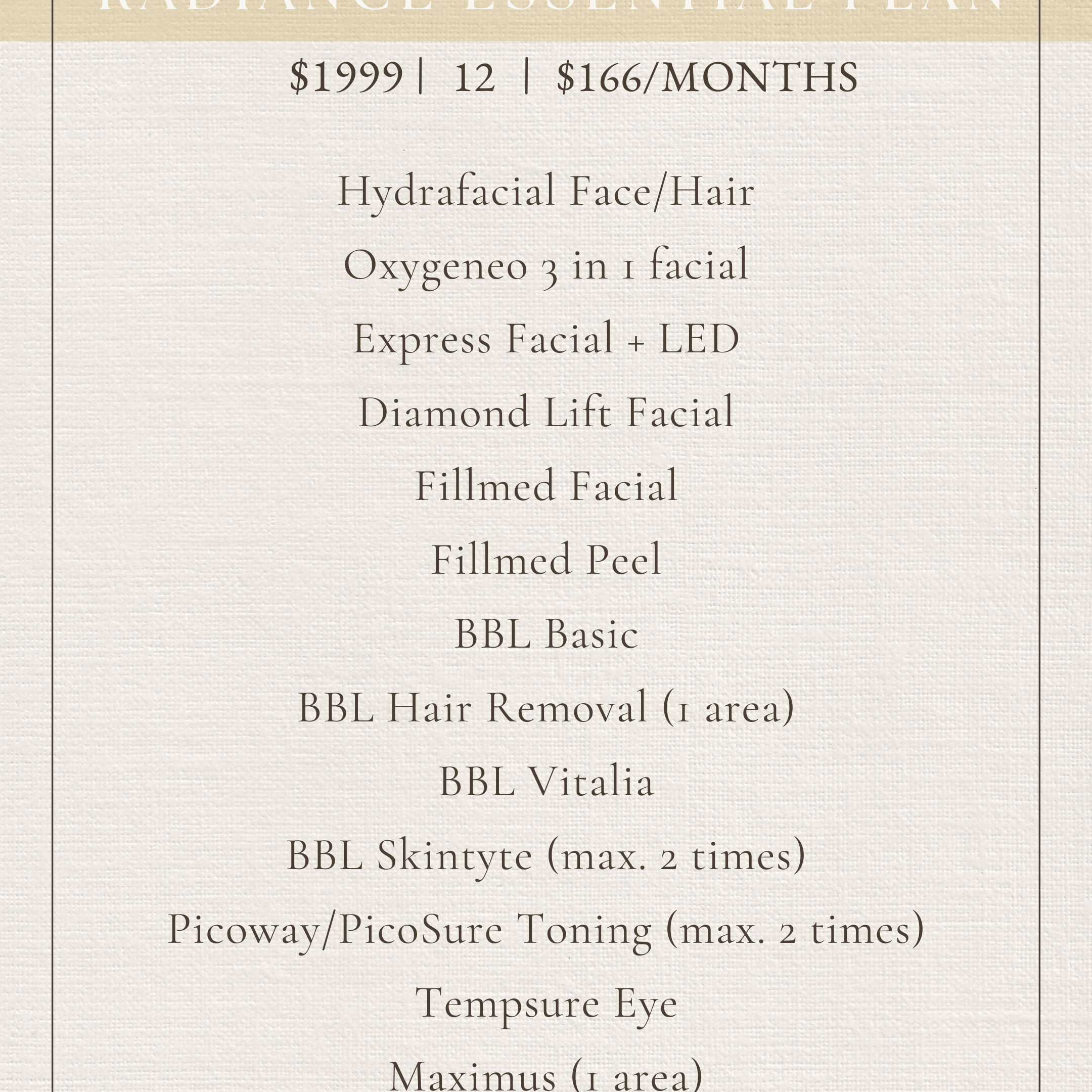 ONE YEAR As low as $166/month