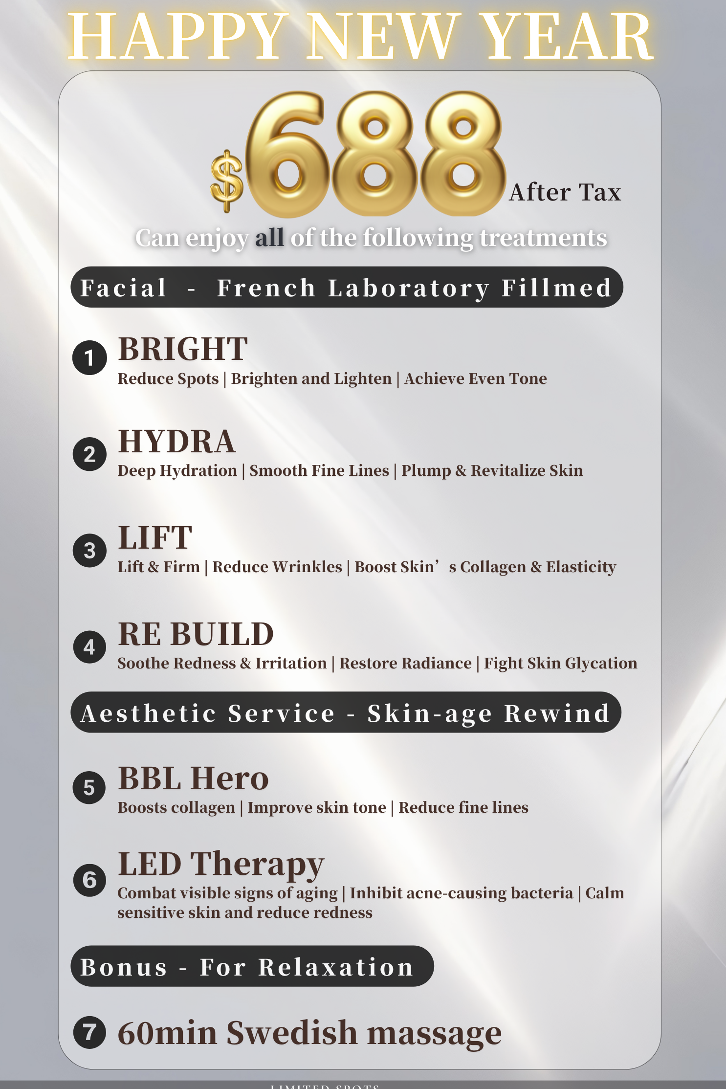 $688 for 7 Treatments